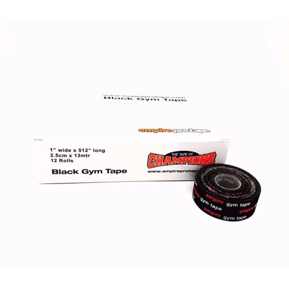 Empire Black Gym Tape β 2.5cm X 13mtr Box Of 12