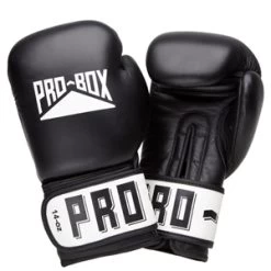 Pro-Box Club Essentials Leather Gloves – Black