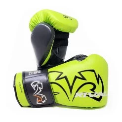Rival RB11 Evolution Sparring Double Strap Bag Glove – Lime