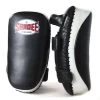 Sandee Curved Thai Leather Kick Pads – Black/White
