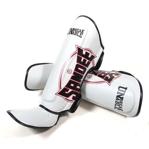 Sandee Cool-Tec Leather Boot Shinguard – Black/White/Red - Image 9