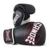 Sandee Cool-Tec Leather Sparring Glove – Black/White/Red