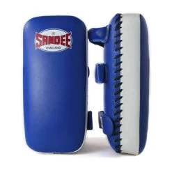 Sandee Large Extra Thick Flat Thai Kick Pads – Blue/White