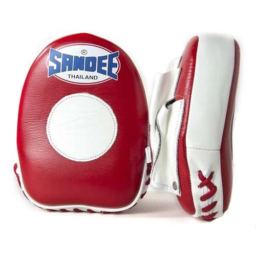 Sandee Leather Mini Focus Mitt – Red/White