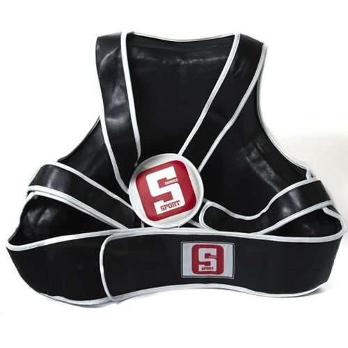 Sandee Sport Black & White Synthetic Leather Full Body Pad - Image 2