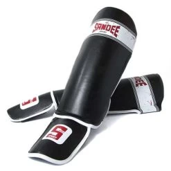 Sandee Sport Synthetic Leather Boot Shinguard – Black/White