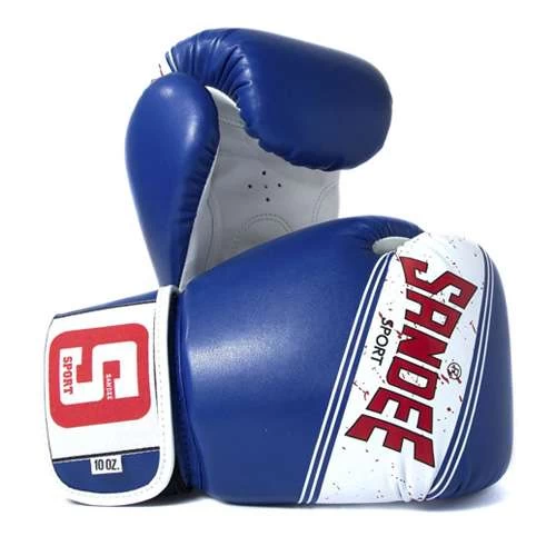 Sandee Sport Synthetic Leather Boxing Glove – Black/White - Image 5