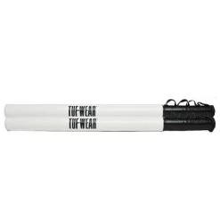 Tuf Wear Eagle Training Sticks With Finger Grips – White/Black