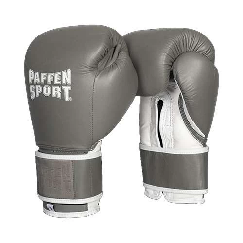 Paffen Sport Klett Hook & Loop Sparring Gloves – Grey/White