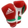 Adidas AdiSpeed Hook And Loop Boxing Gloves – Red/White/Green