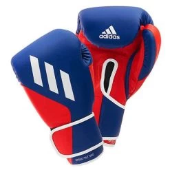 Adidas Speed Tilt 350 Hook & Loop Boxing Gloves – Blue/Red