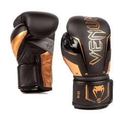 Venum Elite Evo Boxing Gloves – Black/Bronze