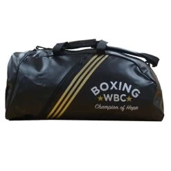 Adidas PU 2 In 1 WBC Boxing Holdall – Black/Gold