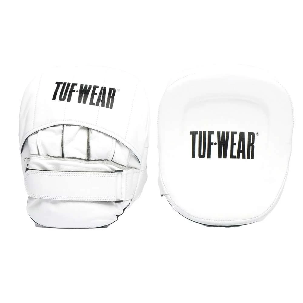 Tuf Wear Infinity Elite Leather Cuban Pads – White
