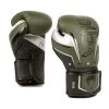 Venum Elite Evo Boxing Gloves – Khaki/Silver