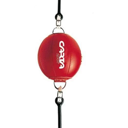 Carta Sports Leather Floor To Ceiling Ball With Anchor Plate β Red - Image 2