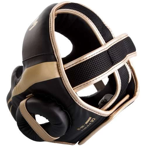 Venum Elite Cheek Headguard – Black/Gold - Image 6