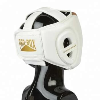 Pro-Box Champ Spar Headguard – White/Gold - Image 2