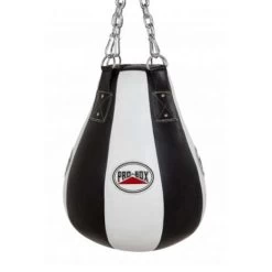 Pro-Box Black/White Leather Maize Bag
