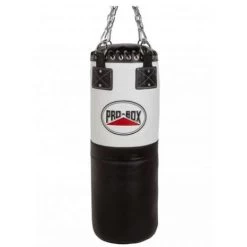 Pro-Box Black/White 3ft Leather Punchbag