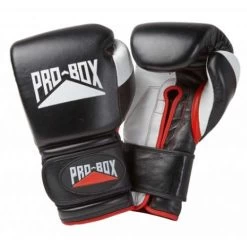 Pro-Box Pro Spar Wide Fit Leather Training Gloves β Black