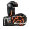 Rival RFX Guerrero Pro Fight Glove With Strap – Black/Orange