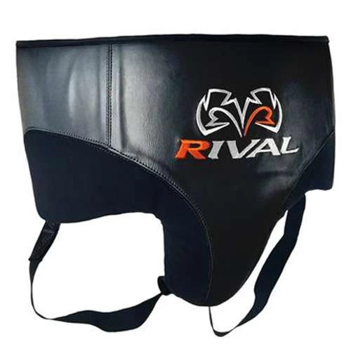 Rival RNFL10 Leather 360 Groin Protector – Black/Black