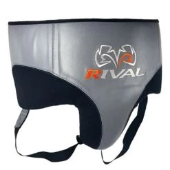 Rival RNFL10 Leather 360 Groin Protector – Grey/Black