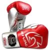Rival RS100 Professional Lace-Up Sparring Glove – Red/Silver