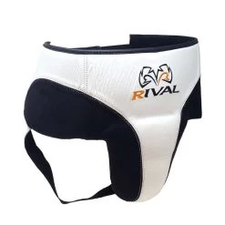 Rival RNFL10 Leather 360 Groin Protector – White/Black