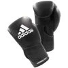 Adidas AdiSpeed Hook And Loop Boxing Gloves – Black/White