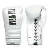 Tuf Wear Infinity Leather Lace-Up Gloves – Silver
