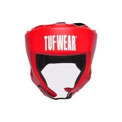 Tuf Wear PU Open Face Headguard – Red