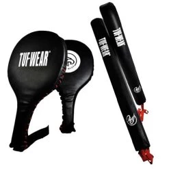 Tuf Wear Boxing Paddles And Sticks Set – Black