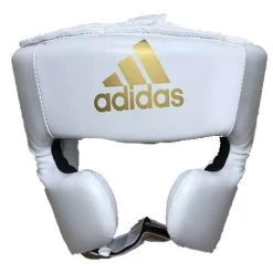 Adidas Speed Super Pro Training Head Guard – White/Gold
