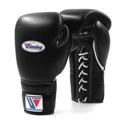 Winning MS Training Gloves Lace Up – Black