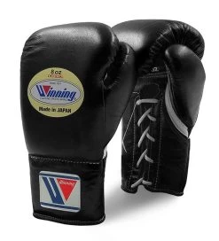 Winning MS Pro Fight Boxing Gloves – Black